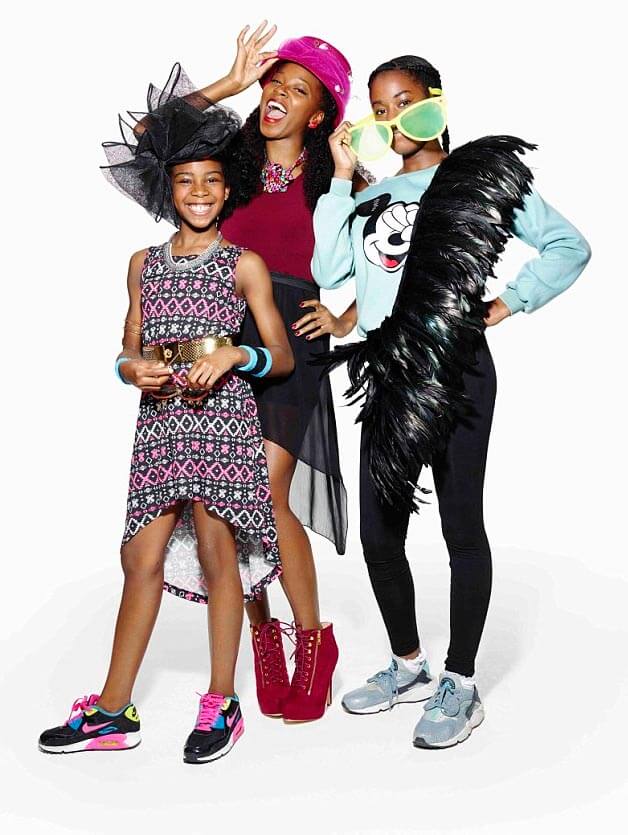 Jamelia let her two daughters, Tiani (10) and Teja (15), dress her