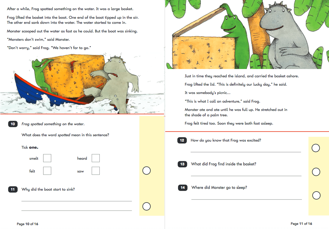 ks1 reading homework